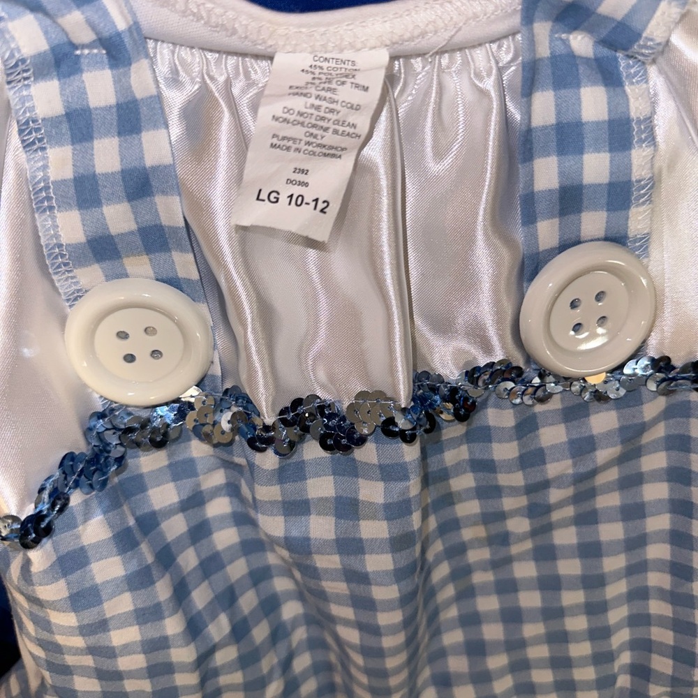 Dorthy Halloween or dress up costumes.